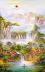 聚宝盆油画
