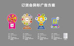 异形广告牌 促销  抽奖广告牌