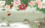 国画牡丹花