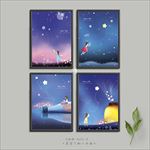 星空下的小女孩
