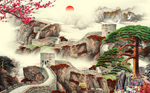 江山背景墙