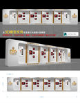 时尚简约白色展板（带施工图）