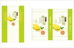绿豆糕抽拉盒包装设计平面图