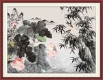 水墨荷花