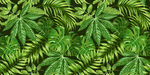 手绘树叶植物背景墙
