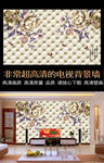 3D软包花卉背景墙
