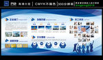 企业文化形象墙公司简介背景展板