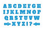 粉笔字英文字母设计