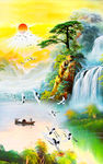 油画山水