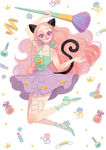 美少女精灵仙女短裙卷发化妆插图