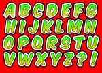 可爱卡通英文字母设计