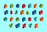 立体英文字母