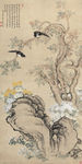 玄关花鸟壁画