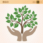 树枝树叶矢量图