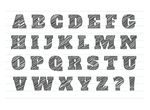 粉笔字英文字母