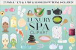 手绘spa元素
