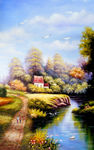 乡村油画