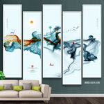 手绘山水画 新中式