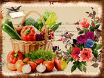 蔬果花卉装饰画
