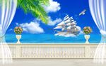 海景椰子树