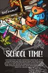 开学海报矢量