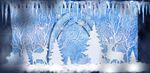 蓝色冰雪迎宾区效果图