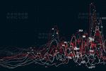 抽象数据曲线图矢量