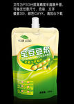 豆浆包装 平面图