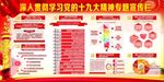 深入贯彻学习党的十九大精神展板