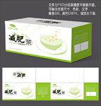 减肥茶包装设计 平面图