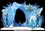 冰雪奇缘主题个性舞台美陈