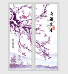 唯美写意花鸟移门