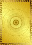 金灿灿 防伪证书纹