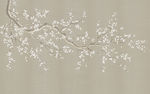 中式手绘工笔花背景墙装饰画