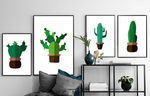 北欧时尚简约仙人掌装饰画