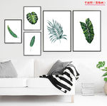 现代北欧热带植物叶子装饰画