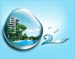 水滴 江景 湖景 园林