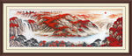 聚宝盆山水画