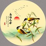 手绘花鸟画