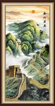竖幅山水画