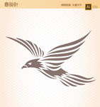 飞鸟纹身矢量图
