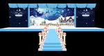 冰雪圣诞婚庆银幕背景图