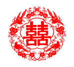 喜鹊登梅剪纸