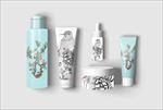 5款高档瓶装化妆品包装效果图