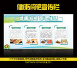 健康减肥宣传栏展板