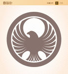 动物头部标志素材矢量图