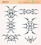 纹身刺青CDR矢量图
