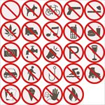 48种导视公共系统禁止图标