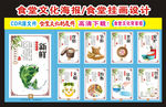 食堂文化文化墙创意展板