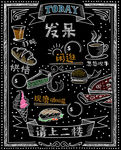 店铺粉笔公告牌